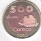bnk mnd Corisco Island 500 ekuele 2013 unc , fauna , bimetal