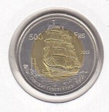 Bnk mnd Tromelin Islands 500 franci 2013 , unc , corabie , bimetal, Africa