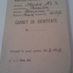 CARNET DE IDENTITATE RPR 1959