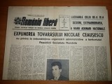 Ziarul romania libera 16 februarie 1968- expunerea lui ceausescu