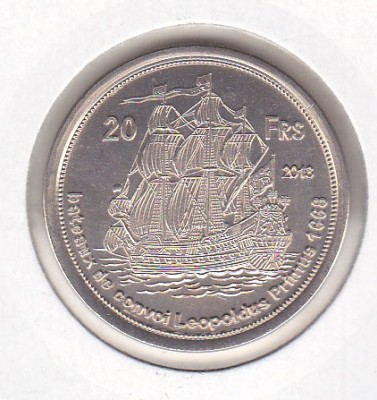 bnk mnd Tromelin Islands 20 franci 2013 , unc , corabie foto
