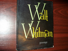 WALT WHITMAN - POEME ( format mai mare, 271 pagini ) * foto