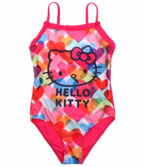 Costum de baie 4-10 ani - Hello Kitty - art 87851 inimioare foto