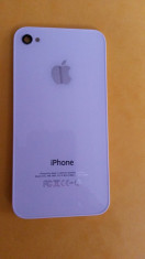Capac/Carcasa Apple Iphone 4S+ Folie Ecran Alb sau Negru foto