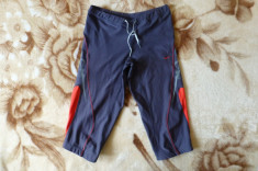Pantaloni 3 sferturi Nike Dri Fit; marime S: 64-98 cm talie elastica, 58 cm lungime, 43 cm crac interior; stare excelenta foto