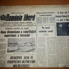 ziarul romania libera 6 martie 1968 -municipiul arad in perspectiva dezvoltarii