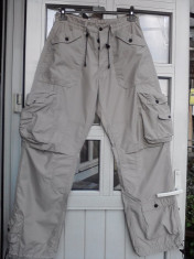 Pantaloni barbati CARGO , firma PEPE JEANS London, marimea M, multe buzunare-talie 2x 42 cm foto