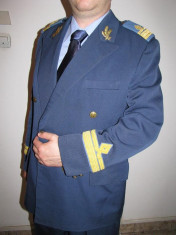 UNIFORMA CAPITAN AVIATIE VESTON SI PANTALONI PILOT foto