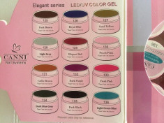 Gel UV/LED/Soak-off CANNI, Gel UV unghii false, Gel 2in1 UV/ Led SET 12 culori foto