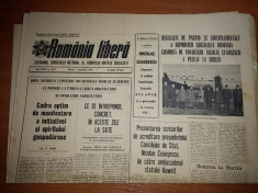 ziarul romania libera 2 decembrie 1970 ( vizita lui ceausescu la berlin ) foto