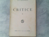 Critice II-Titu Maiorescu