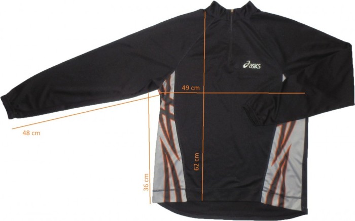 Bluza sport jogging ciclism ASICS DuoTech, uscare rapida (S spre M) cod-168521 foto mare Bluza sport jogging ciclism ASICS DuoTech, uscare rapida (S spre M) cod-168521 foto mare