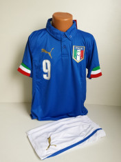 Echipamente sportive copii ITALIA-BALOTELLI 2015 calitate garatata ocazie compleu set tricou + sort foto