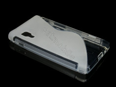 HUSA LG OPTIMUS L5 2 E460 SILICON ALB TRANSPARENT foto