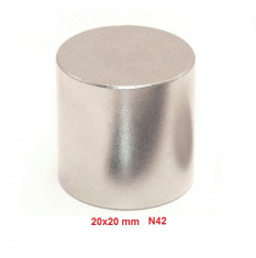 Super magnet neodim 20/20 mm - forma perfecta pt eoliene, generatoare, motoare foto