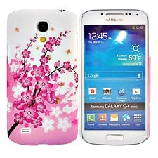 HUSA CARCASA SAMSUNG GALAXY S4 MINI I9190---MODEL FLORAL FLORI CHINEZESTI cu PIETRICELE foto