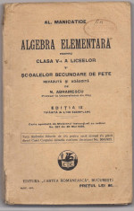 6A(`) Al.Manicatide-ALGEBRA ELEMENTARA-Cl a V a liceelor foto