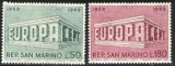 SAN MARINO 1969 - EUROPA CEPT, serie nestampilata, DB29