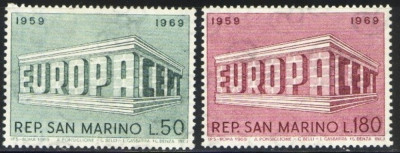 SAN MARINO 1969 - EUROPA CEPT, serie nestampilata, DB29 foto