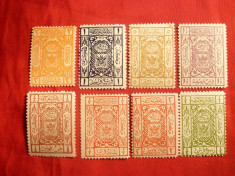 Serie Uzuale -Steme 1922+1924 Arabia Saudita-Hejaz ,8+2 val. foto