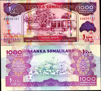 !!! SOMALILAND - 1000 SHILLINGS 2011 - P 20 - UNC foto