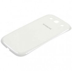 Carcasa capac spate baterie acumulator Samsung I9300 Galaxy S III S3 Alb White Originala Noua Sigilata foto