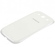 Carcasa capac spate baterie acumulator Samsung I9300 Galaxy S III S3 Alb White Originala Noua Sigilata