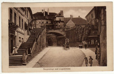 SIBIU - HERMANNSTADT - NAGYSZEBEN ,Nr.52/1917 ,Scarile de langa podul minciuni,CIRCULAT 1918 foto