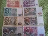 Cumpara ieftin Lot 8 bancnote Rusia Lenin ruble circulate, stare perfecta: 10, 25, 50 (1961), 50 (1991), 100, 200, 500, 1000, 200 roni lotul,taxele postale zero roni, Europa