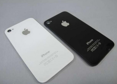 Capac baterie carcasa baterie spate din sticla Apple iPhone 4 NEGRU nou foto