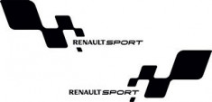 STICKER - Logo Renault Sport / COD - AUTO_039 / ORICE CULOARE / ORICE STICKER LA COMANDA foto