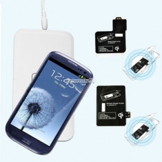 Incarcator wireless si receiver de birou Qi Samsung Galaxy S4 i9500 i9505 foto