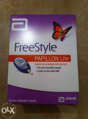 Aparat masurare glicemie glucometru FreeStyle Papillon Lite NOU SIGILAT foto