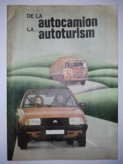 DE LA AUTOCAMION LA...AUTOTURISM - brosura editata de catre Inspectoratul general al militiei, directia circulatie, anii &amp;#039;80 foto