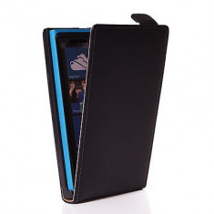 Husa Nokia Lumia 920 Flip Case Slim Inchidere Magnetica Black foto