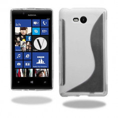 Husa Nokia Lumia 820 TPU S-LINE Transparenta foto