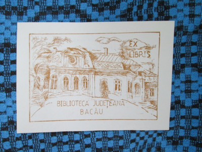EX LIBRIS BIBLIOTECA JUDEȚEANĂ BACĂU 1893 - 1988 foto
