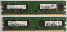 4 GB DDr2 2*2GB 800Mhz kit2 Infineon PC2-6400 DDR2 Quimoda foto