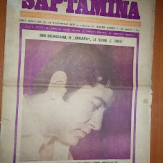 ziarul saptamana 10 decembrie 1971-ion dichiseanu,la teatrul "constantin tanase"