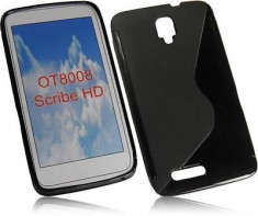 Husa Alcatel ONE TOUCH Scribe HD OT-8008D TPU S-LINE Black foto