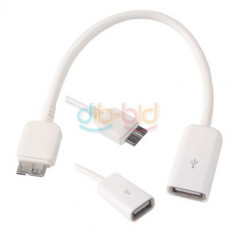 Cablu adaptor OTG Micro USB 3.0 Samsung Galaxy Note 3 N9000 + folie ecran + expediere gratuita Post foto