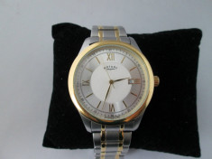 Ceas Rotary Barbatesc Mens Two Tone Bracelet Watch Auriu Argintiu Slim Subtire Elegant Gold Silver - GB42836/06 ! Livrare Gratuita ! foto