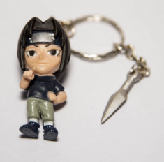 Breloc Figurina Naruto Shippuden - Sasuke + Kunai foto