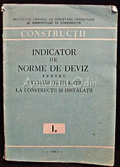 Indicator De Norme De Deviz Iz - INCERC foto