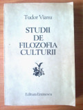 c Tudor Vianu - Studii de filozofia culturii