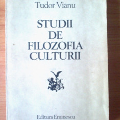 c Tudor Vianu - Studii de filozofia culturii