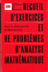 Reguli de exercitii si probleme de analiza matematica pentru invatamantul superior - in limba franceza - 1977 foto