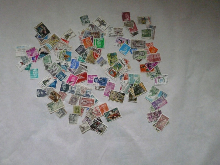lot timbre Spania stampilate -100 bucati diferite