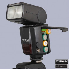 Blitz Yongnuo 460 II pentru Nikon Canon Sony Pentax diffuser cadou foto