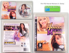 Disc PS3 film cu muzica Hannah Montana The movie Walt Disney production Play Station stare buna 3+ Sony hituri internationale dans Garantia de livrare foto